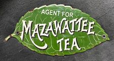 Vintage “Agent For Mazawattee Tea Leaf” Sign picture