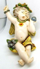Michal Negrin Angel baby rubber Swarovski Crystals Decorative Collectibles VTG picture