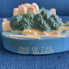 Vintage 1000 Islands Souvenir Boldt Castle Heart Thousand Island Chalkware Japan picture
