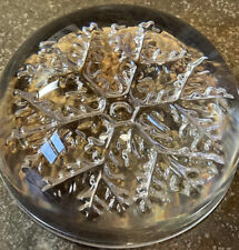 Glass Snowflake Paperweight Christmas/Winter picture