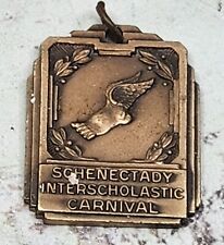 Vintage  Balfour Pendant Schenectady Interscholastic Carnival Winged Foot NY picture