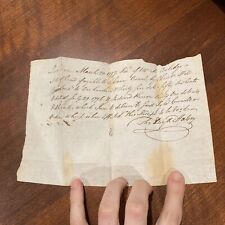 1797 Antique Paper Handwritten Promissory Note Loan Contract Vintage Document picture