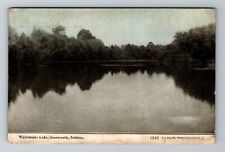 Greencastle, IN-Indiana, Waterworks Lake Antique c1911, Vintage Postcard picture