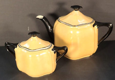 Vintage Lustre Oremont Bavaria Teapot & Sugar bowl with lids Art Deco Set MCM picture