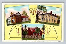Nauvoo IL-Illinois, Historic Mormon Landmarks, Antique Vintage Postcard picture