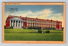 Concord NH-New Hampshire, High School, Vintage c1948 Postcard picture