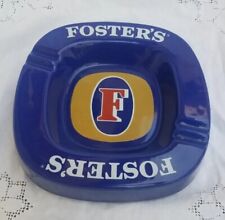 Foster's Ashtray Australian Advertising Man Cave Fosters Blue Ash tray Cigarette picture