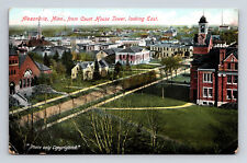 Aerial View Alexandria Minnesota MN from Court House Tower Looking East Postcard picture