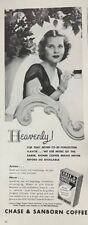 Rare 1941 Original Vintage Chase & Sanborn Coffee Heavenly Advertisement Ad picture