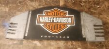 HARLEY DAVIDSON FOOTWEAR 1990's 90's PUNK METAL DOUBLE SIDED SIGN 28
