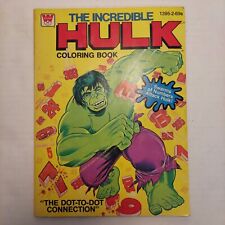 Vintage 1979 The Incredible HULK Coloring Book By Whitman Marvel, Mostly UNUSED  picture