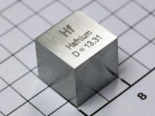 Hafnium density cube ultra precision 10.0x10.0x10.0mm - 99.95% purity picture