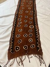 African hand made mud cloth scarf shawl 54