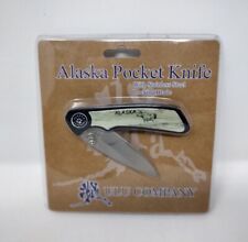 NEW ULU COMPANY Alaska Pocket Knife Stainless Steel Locking Blade Moose  picture
