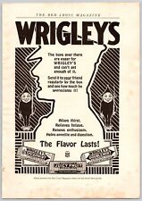 1918 Print Ad Wrigley's Gum The Boys Over There Eager Silhouette Soldier WWI picture