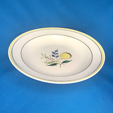 Vintage Hand Painted Arabia Finland Windflower Rimmed Soup Bowl 7-3/4