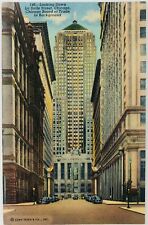 Vintage Chicago Illinois IL Looking Down LaSalle Street Chicago Board of Trade  picture