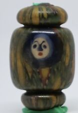 beautiful ancient old mosaic Gabri face glass beads 28.6mm,17.9mm picture