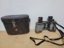 Hensoldt Wetzlar WWII German Army Dienstglas Binoculars 6X30 Leather Case/Strap picture