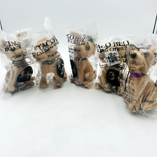5 Talking Taco Bell Chihuahua's, Original Packaging, 1997 picture