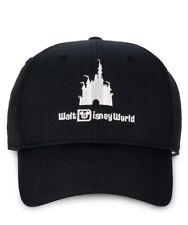 Walt Disney World Parks Logo Castle Nike Dri-Fit Hat Golf Baseball Black NEW picture