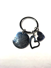 Always Remember Initial S Heart Silver Tone Keychain picture