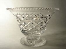 Vintage Cut Crystal Centerpiece Vase Pedestal Bowl picture