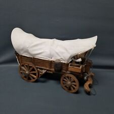 Vintage Wood/Canvas Replica Covered Conestoga Wagon Wild West Country Decor 19