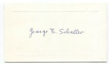 George Schaller Signed Card Autographed Signature Biologist Conservationist picture