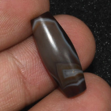 Large Ancient Banded Agate Stone Bead with Lovely Pattern over 2000 Years Old picture
