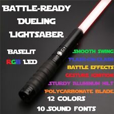 Lightsaber Battle Ready Dueling Saber Black Smooth-Swing Impact Lights & Sounds picture