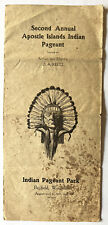 1925 BAYFIELD WISCONSIN 2ND ANNUAL APOSTLE ISLANDS INDIAN PAGEANT PAMPHLET picture