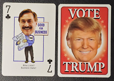 Mike Lindell MyPillow Hero Deck 7 of Clubs Vote Trump for President Playing Card picture