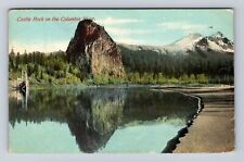 Portland OR-Oregon, Castle Rock on Columbia River, Vintage c1915 Postcard picture