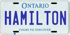 Hamilton Ontario Canada Aluminum License Plate picture