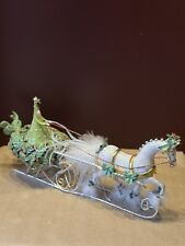 Dept 56  PATIENCE BREWSTER One Horse Open Sleigh Jingle Krinkle Christmas Decor picture