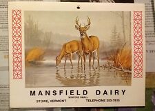 Mansfield Dairy Stowe Vermont 1978 Calendar picture