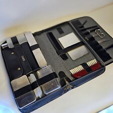 Vintage Western Germany Men's Grooming Kit Manicure Set  Grounded Leather picture