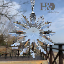 Crystal Clear Large Snowflake Holiday Ornament Christmas Tree Decor Edition picture