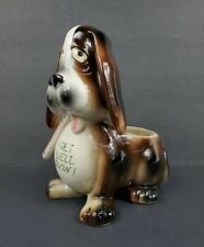 Vintage 1966 Ruebens Japan #402 GET WELL SOON Sad Basset Hound Dog Planter EUC picture