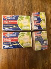 (4 Boxes) (300 & 32 Per Box) Greenlight Diamond Strike Anywhere Matches New picture
