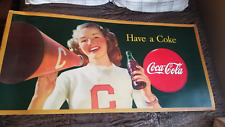 Coca Cola Poster advertising 1946..56 x 27...Large picture