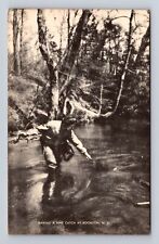 Boonton NJ-New Jersey, Making a Fine Fish Catch, Antique Vintage Postcard picture