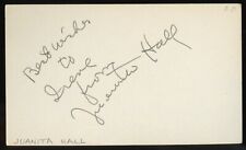 Juanita Hall d1968 signed autograph 3x5 Cut American Actress in the Rodgers picture