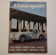 DELAHAYE CLASSIC CAR on Front Cover*Extremely Rare*Motorsports Oct.1951 Magazine picture