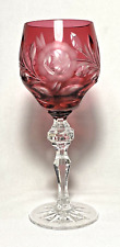 Early Cranberry Red Cut-To-Clear Crystal 7.9