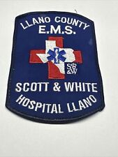 Llano County TX Texas EMS Scott & White Hospital Patches picture