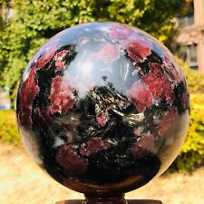 14.76LB Large Natural Garnet Sphere Crystal Firework Stone Ball Reiki Healing picture