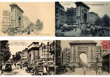 PARIS FRANCE LA PORTE ST.MARTIN 150 Vintage Postcards (L2471) picture