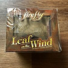 Firefly Leaf On The Wind 14K Gold Plated Pendant w/Chest 2015 FACTO Qmx picture
